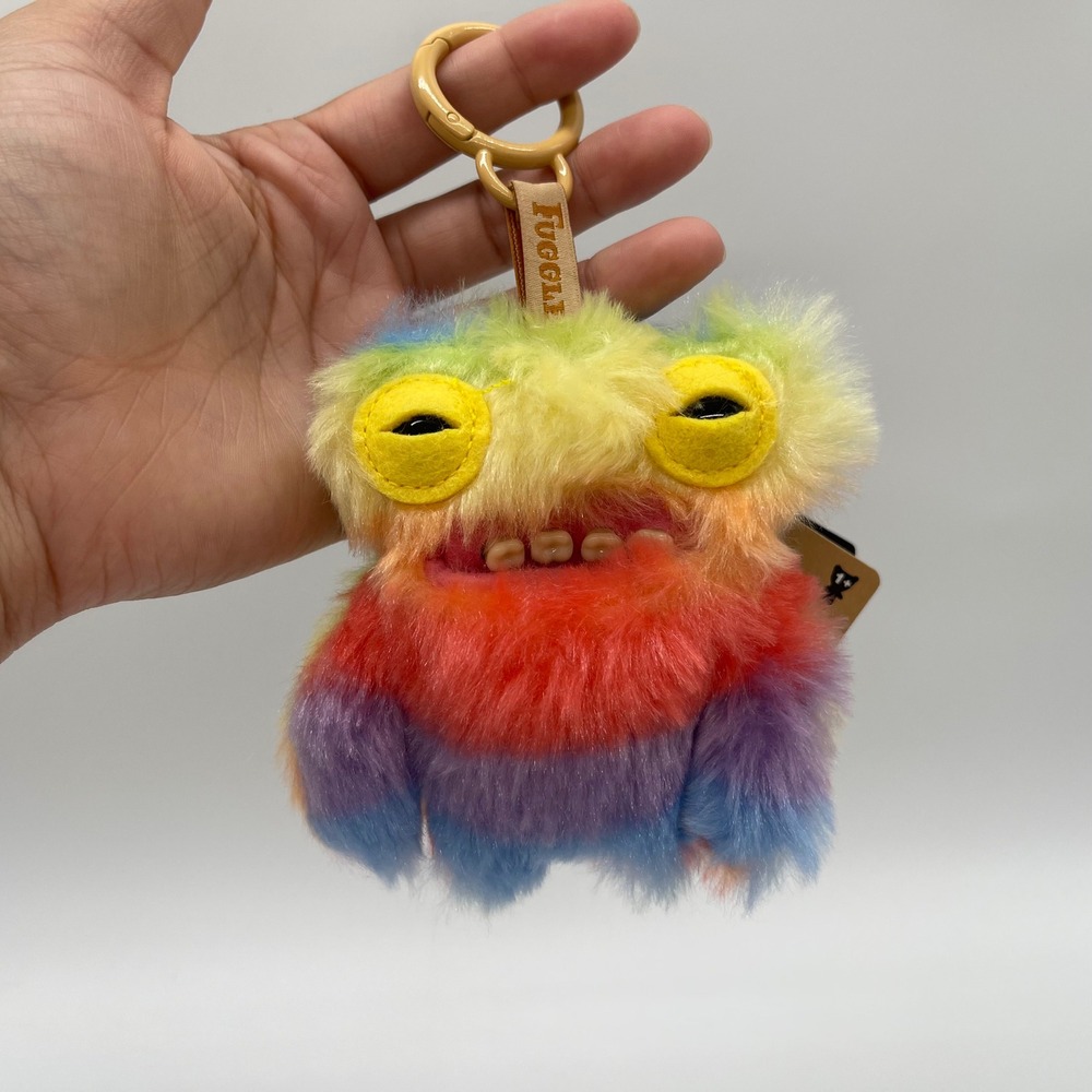 Fuggler Keyring Series 6 Squidge-Pastel-Funny Ugly Monster Key Chain Plush